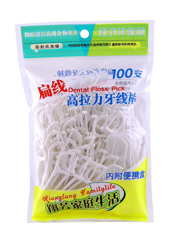 翔芳扁线牙线棒袋装